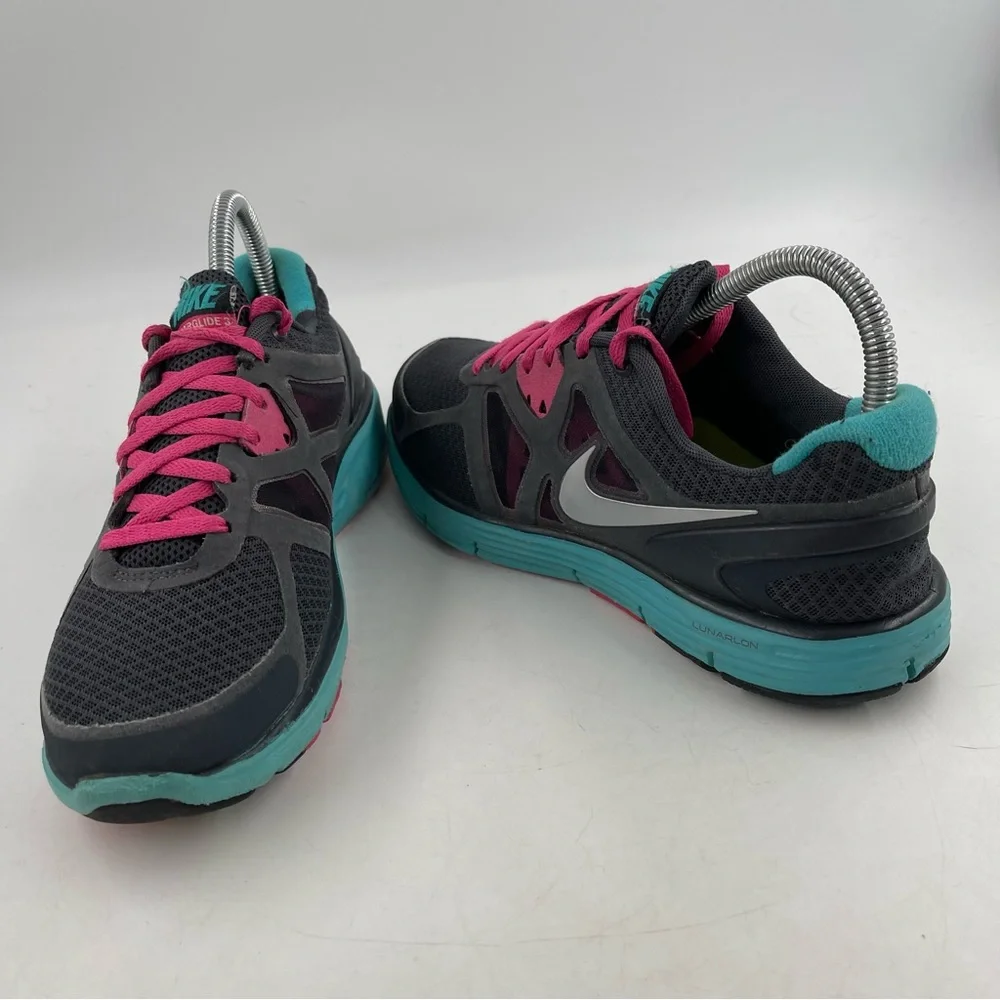 🥾 Nike Lunarglide 3 Grey Pink Running Shoes - Size 7.5 Women’s